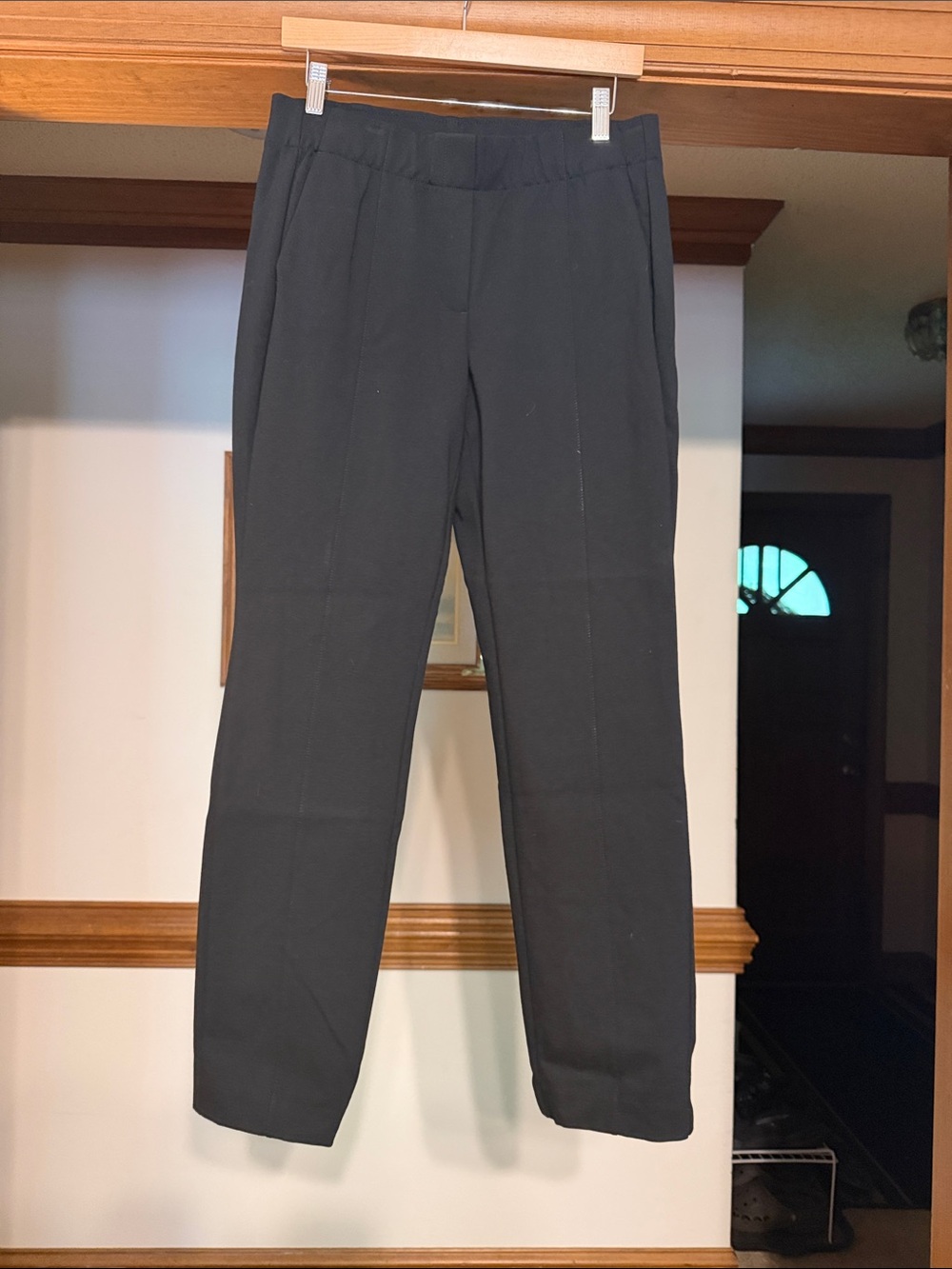 J. Jill Black Straight-Leg Trousers